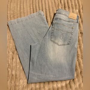 Judy Blue Light Wash Wide Leg Jeans 14w